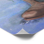 Cowboy Boot en Wildflower Bouquet Poster (Hoek)