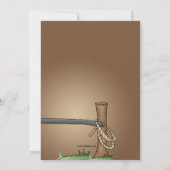 Cowboy Boot Invitation Kaart (Achterkant)
