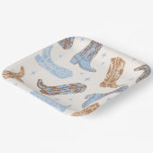 Cowboy Boot Party Borden Papieren Bordje (Gebogen)