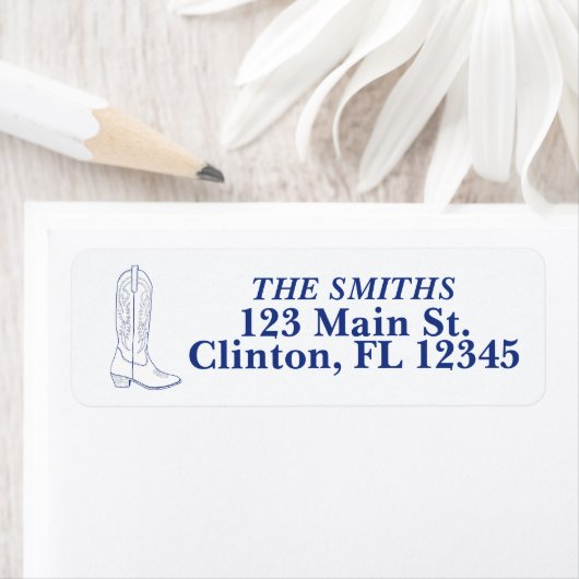 Cowboy boot Retouradres Labels (Insitu)