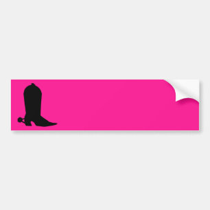 Cowboy Boot Silhouette Bumpersticker
