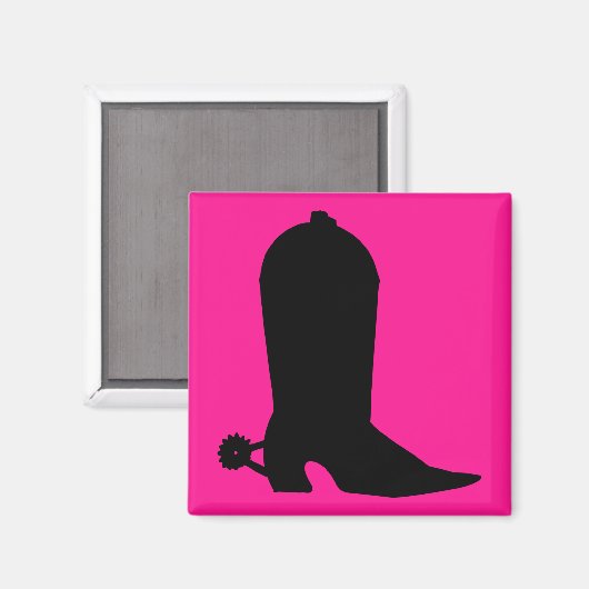 Cowboy Boot Silhouette Magneet (Voorkant / Achterkant)