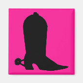 Cowboy Boot Silhouette Magneet (Voorkant)