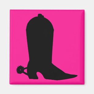 Cowboy Boot Silhouette Magneet