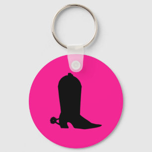 Cowboy Boot Silhouette Sleutelhanger