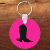 Cowboy Boot Silhouette Sleutelhanger (Voorkant)