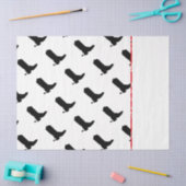 Cowboy Boot Spurs Silhouette Pattern Bandana Tissuepapier (Craft)