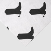 Cowboy Boot Spurs Silhouette Pattern Bandana Tissuepapier (Detail)