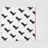 Cowboy Boot Spurs Silhouette Pattern Bandana Tissuepapier (Voorkant)