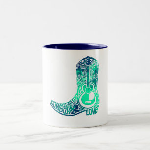 Cowboy Boot Tweekleurige Koffiemok