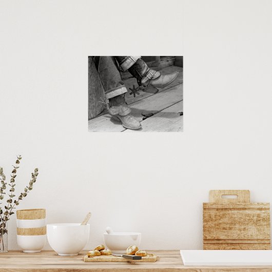 Cowboy Boots, 1940.  foto Poster (Keuken)