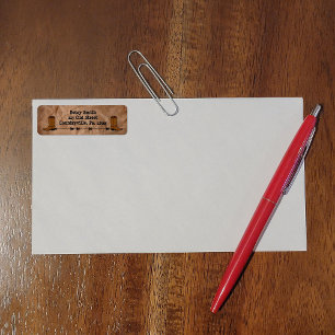 Cowboy Boots-adreslabel Etiket