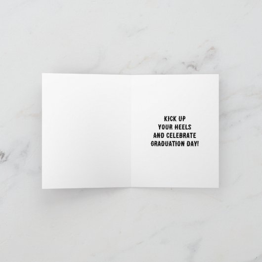 Cowboy Boots Afstuderen Kaart (Binnen)