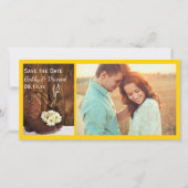 Cowboy Boots and Horse Bit Western Save the Date (Voorkant)