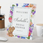 Cowboy Boots and Wildflower Vrijgezellenfeest Welc Reclamebord Met Voetstuk (Insitu)