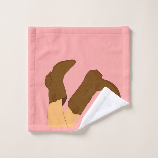 Cowboy Boots Bad Handdoek (Wasdoekje)