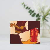 Cowboy Boots Briefkaart (Staand voorkant)