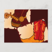 Cowboy Boots Briefkaart (Voorkant)