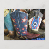 Cowboy Boots Briefkaart (Voorkant)