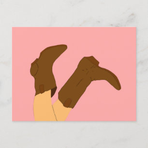 Cowboy Boots Briefkaart