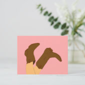 Cowboy Boots Briefkaart (Staand voorkant)