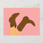 Cowboy Boots Briefkaart (Voorkant)