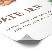 Cowboy boots bubbels vrijgezellenfeest Datum nacht Poster (Hoek)