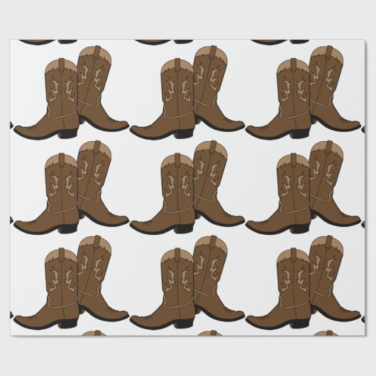 Cowboy Boots Cadeaupapier (Vlak)