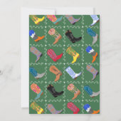 Cowboy Boots Colorful Stationery Personalized Card Bedankkaart (Achterkant)