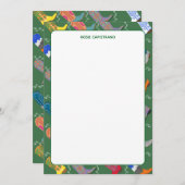 Cowboy Boots Colorful Stationery Personalized Card Bedankkaart (Voorkant / Achterkant)