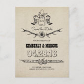 Cowboy Boots Country Western Save the Date Aankondigingskaart (Voorkant)