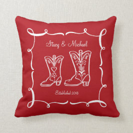 Cowboy Boots Couple's Sierkussen