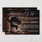 Cowboy Boots Cowboy Pet Uitvaartdienst Kaart (Voorkant / Achterkant)