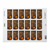 Cowboy Boots, Daisy and Horse Bit Country Wedding Etiket (Full Sheet)