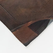 Cowboy Boots, Daisy and Horse Bit Country Wedding Fleece Deken (Hoek)