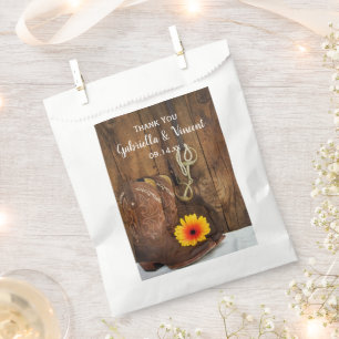 Cowboy Boots, Daisy Horse Bit Weddenschap Dank je Bedankzakje