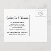 Cowboy Boots Daisy Horse Bit Wedding Save the Date Aankondigingskaart (Achterkant)