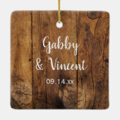 Cowboy Boots, Daisy Horse Bit Western Wedding Keramisch Ornament (Achterkant)