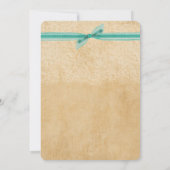 Cowboy Boots en Lace Wedding Invitation Kaart (Achterkant)