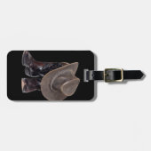 Cowboy Boots en Pet Bagagelabel (Voorkant horizontaal)