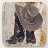 Cowboy Boots en Pet Bier Onderzetter (Voorkant)