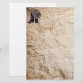Cowboy Boots en Pet Briefpapier (Voorkant / Achterkant)