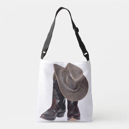 Cowboy Boots en Pet Crossbody Tas (Achterkant)