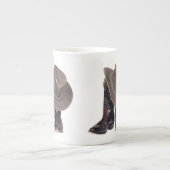 Cowboy Boots en Pet Porselein Kop (Voorkant)