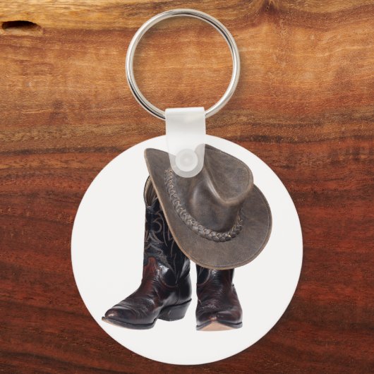Cowboy Boots en Pet Sleutelhanger (Voorkant)