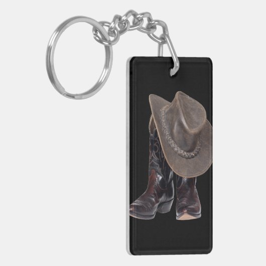 Cowboy Boots en Pet Sleutelhanger (Voorkant Links)