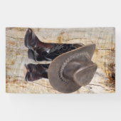 Cowboy Boots en Pet Spandoek (Horizontaal)