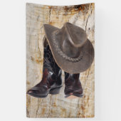 Cowboy Boots en Pet Spandoek (Verticaal)