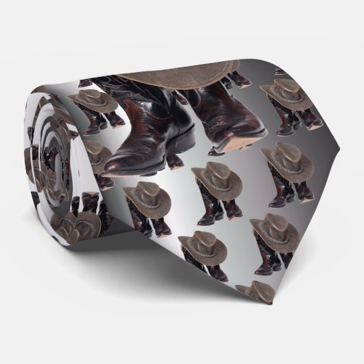 Cowboy Boots en Pet Stropdas (Opgerold)