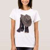 Cowboy Boots en Pet T-shirt (Voorkant)